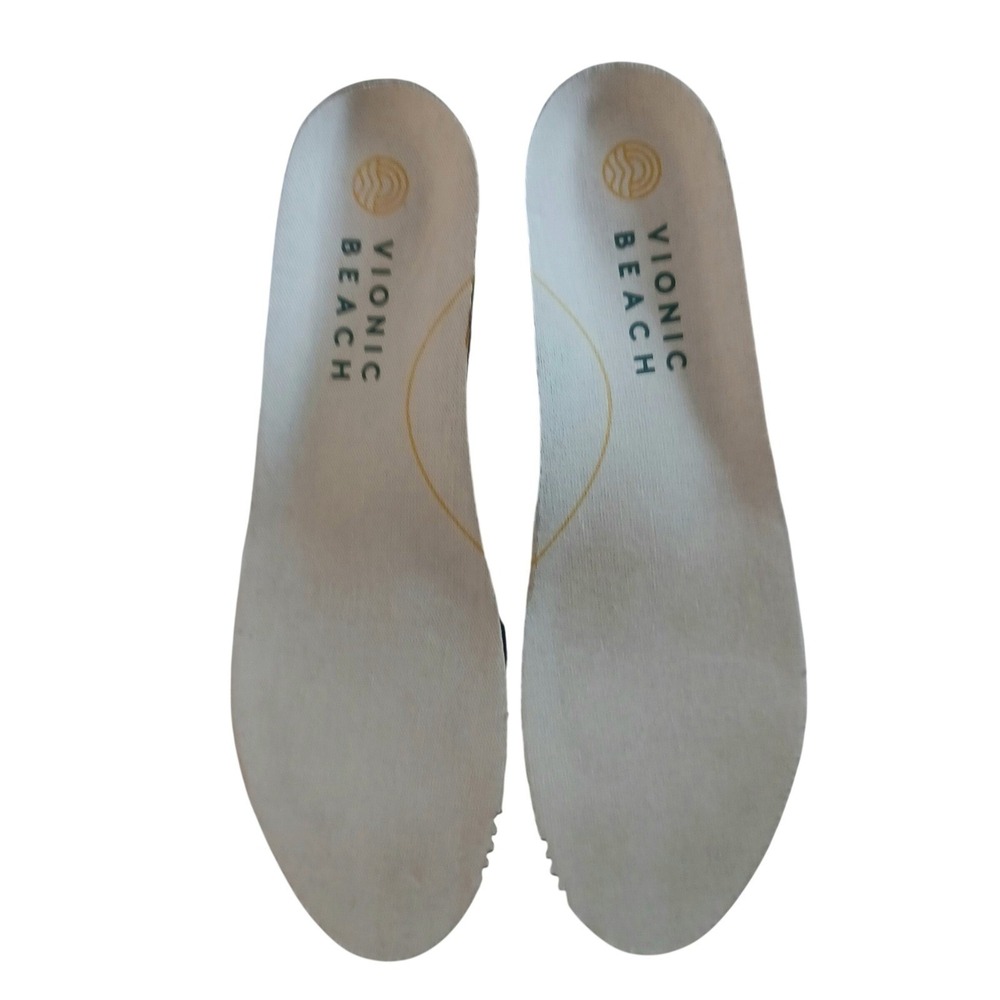Vionic Beach Malibu Womens 8 Peach Botanical Canvas Slip On Sneakers Vegan Comfy - Picture 10 of 12